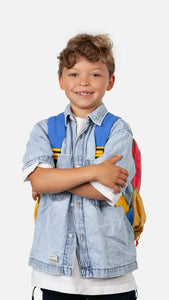 Mochila Escolar Bounze Azul