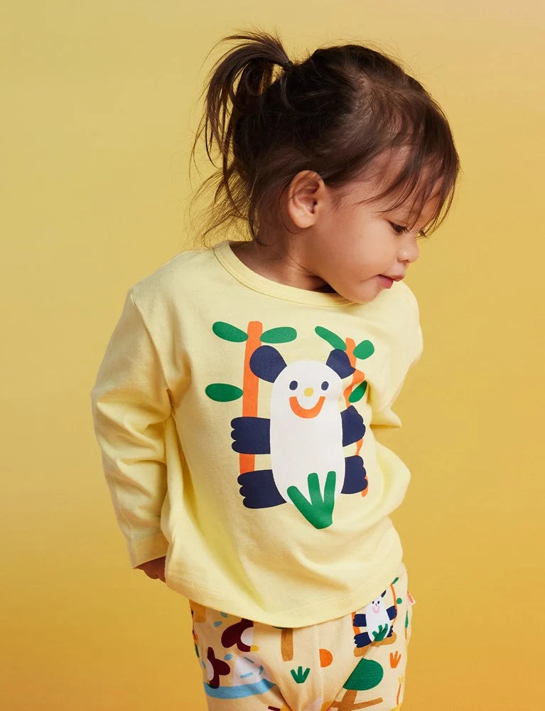 Camiseta Panda manga larga